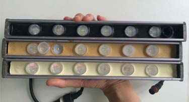 光臣照明LED洗墻燈防水膠性能測試